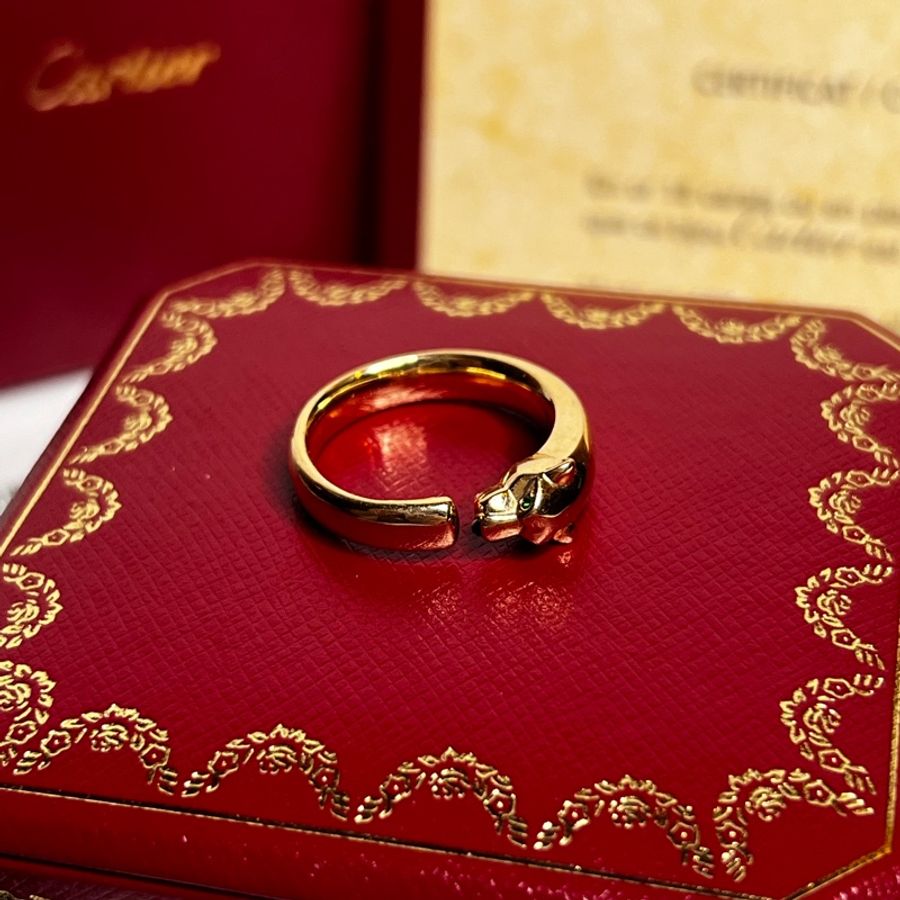卡地亞PANTHERE DE CARTIER美洲豹戒指《台灣購證大全配》-2