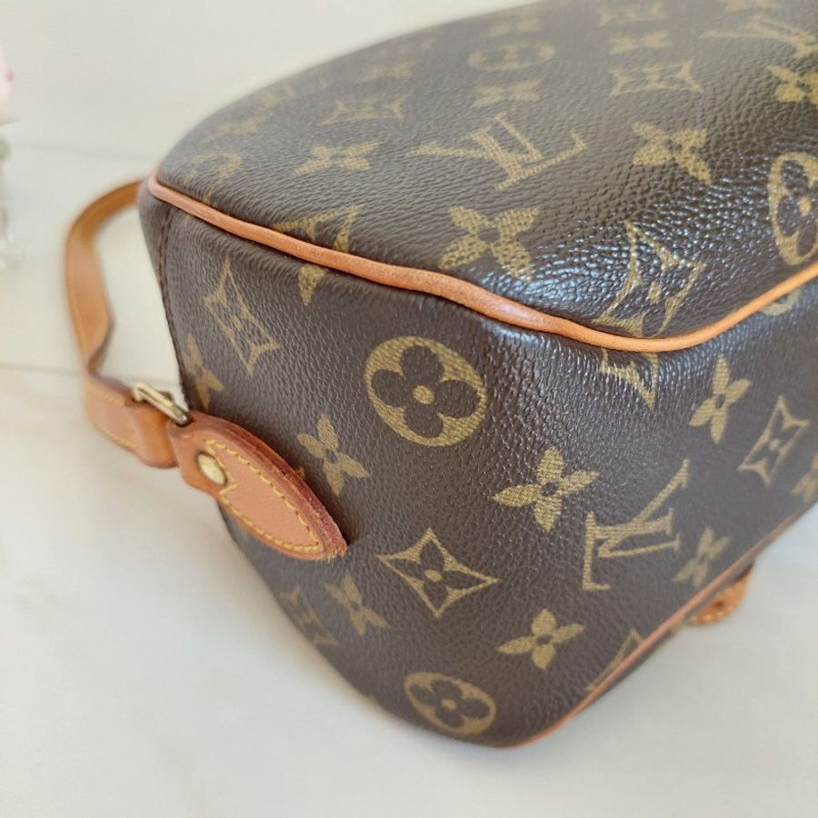 LV Monogram 中古蘋果包🎀現品實拍 🎀 Vintage 經典花紋老花/蘋果包/柏芝包/斜背包~二手品-21