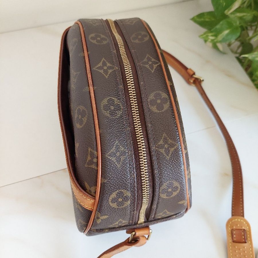 LV Monogram 中古蘋果包🎀現品實拍 🎀 Vintage 經典花紋老花/蘋果包/柏芝包/斜背包~二手品-17