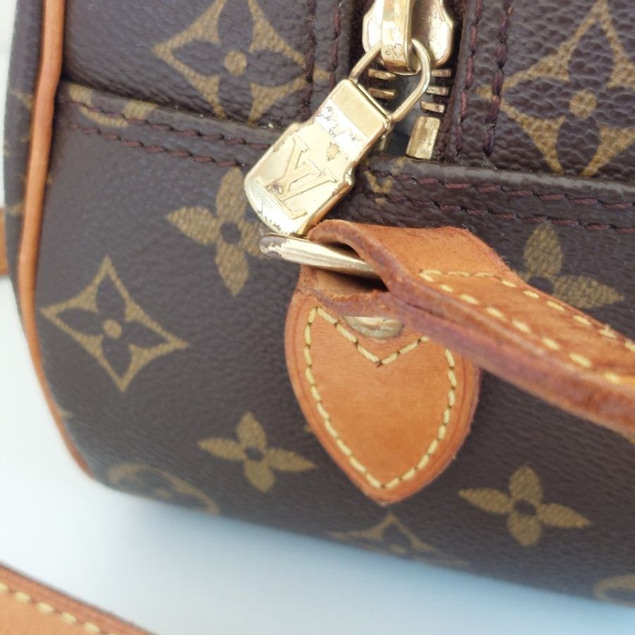 LV Monogram 中古蘋果包🎀現品實拍 🎀 Vintage 經典花紋老花/蘋果包/柏芝包/斜背包~二手品-50