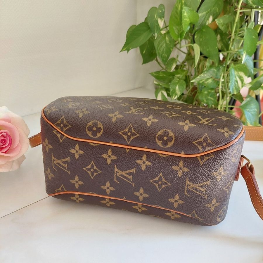 LV Monogram 中古蘋果包🎀現品實拍 🎀 Vintage 經典花紋老花/蘋果包/柏芝包/斜背包~二手品-42