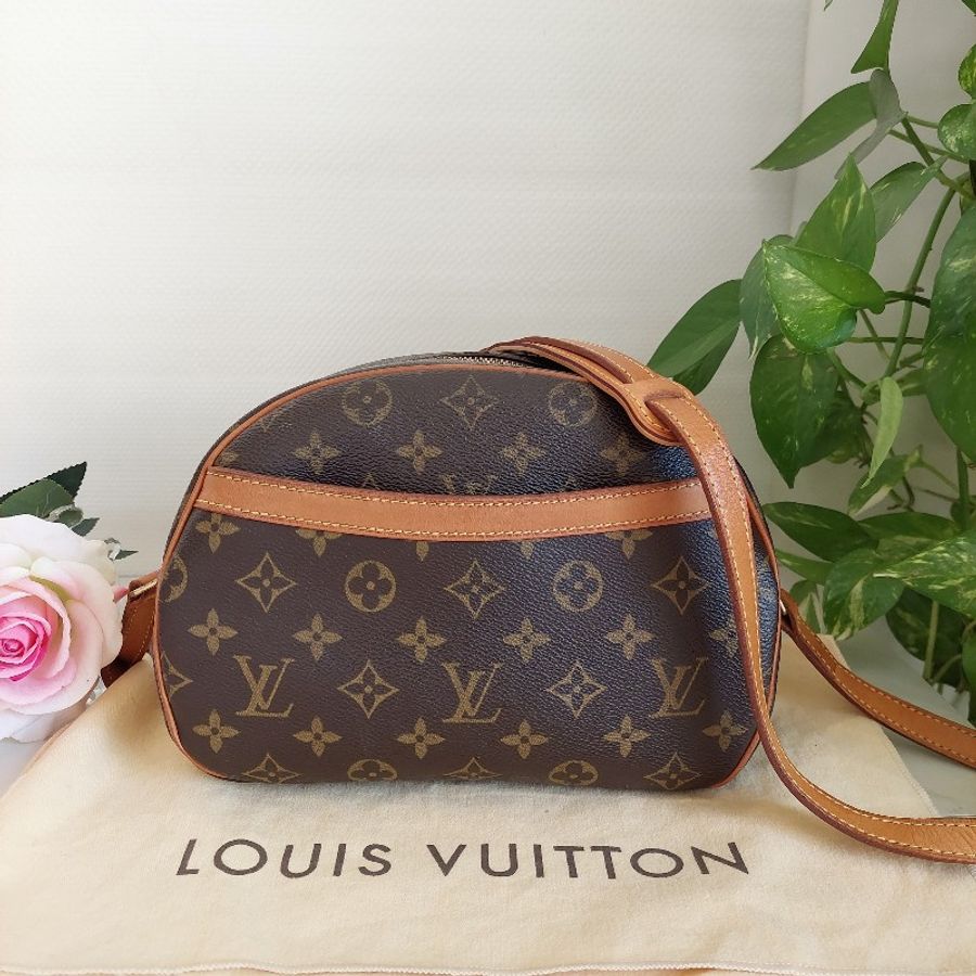 LV Monogram 中古蘋果包🎀現品實拍 🎀 Vintage 經典花紋老花/蘋果包/柏芝包/斜背包~二手品-1