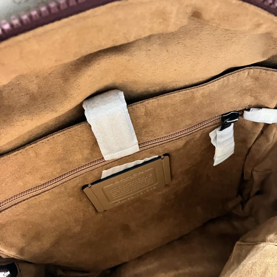 全新美國官網購入COACH藍馬車老花背包-3