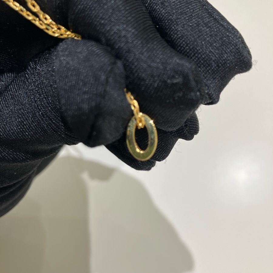 TK0876 HERMES MINI POP H NECKLACE 藍金 愛馬仕迷你H藍色項鍊-8