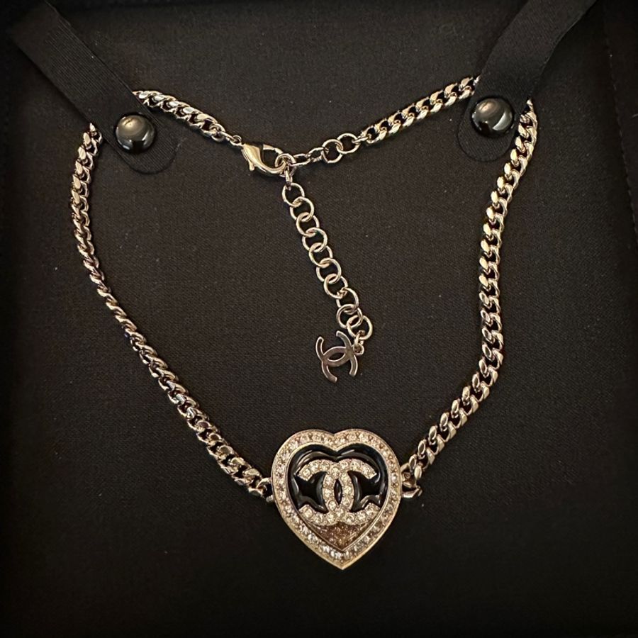 Chanel 23B 流沙愛心choker-4
