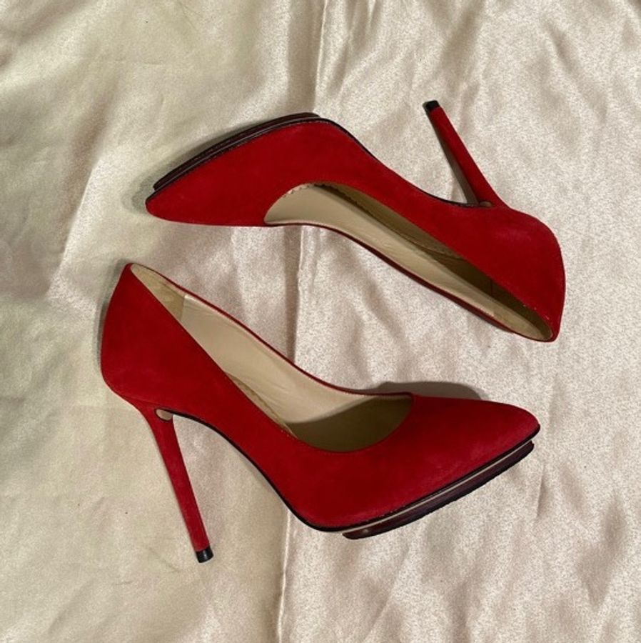 charlotte olympia 火紅女星性感高跟鞋 防水台加高細跟鞋 36.5-5