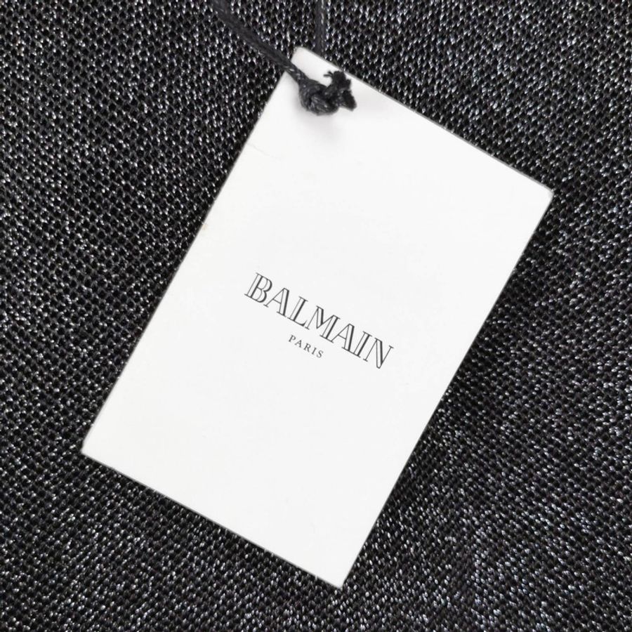 Balmain 露肩不對稱連衣裙XL碼-4