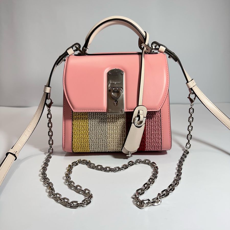 BOXYZ Small Leather And Knitted Bag皮革鍊帶編織包-23