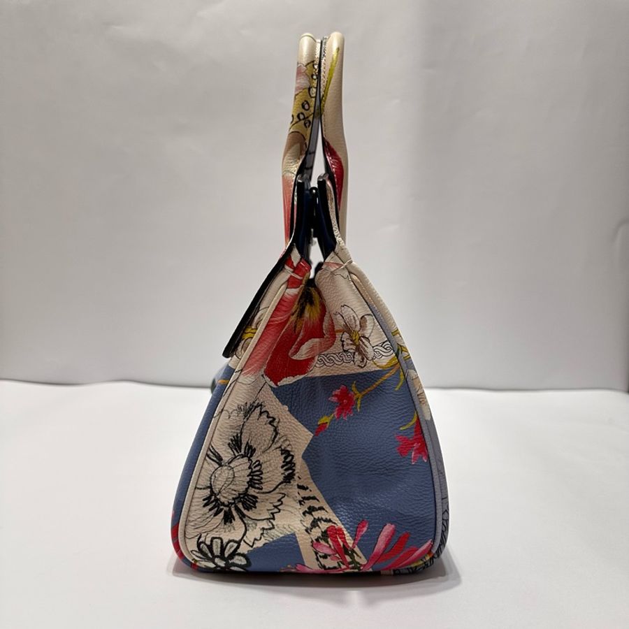 Studio 印花絲巾手提/肩背包-3