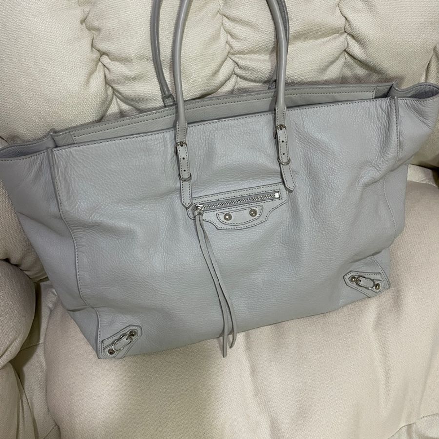 Balenciaga 很美的水泥灰托特手提包/可上肩背🩶-0