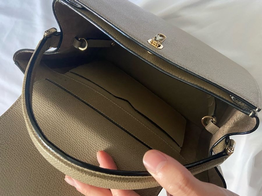 95%新 valextra brera medium 大象灰(缺少肩帶,肩帶不見了‼️)-8