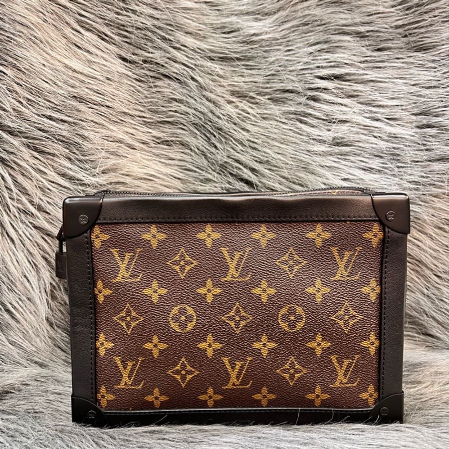 LV M44427 老花 原花 Soft trunk 箱子 軟箱 斜背包 肩背包-1