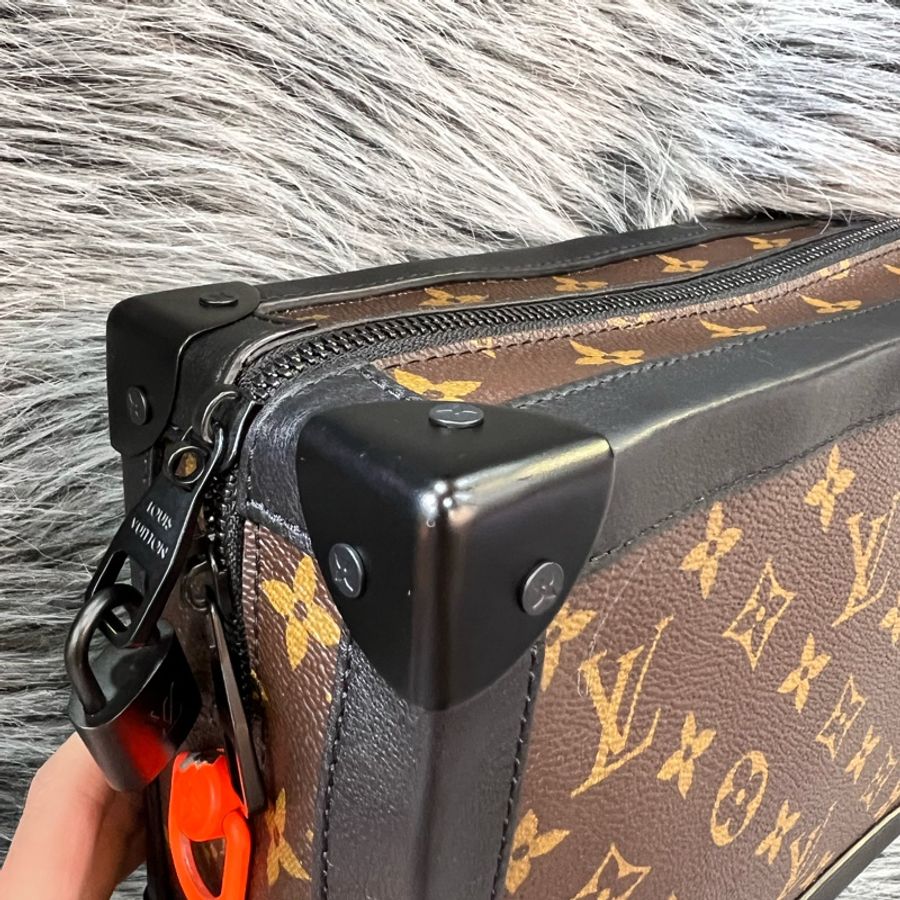 LV M44427 老花 原花 Soft trunk 箱子 軟箱 斜背包 肩背包-9