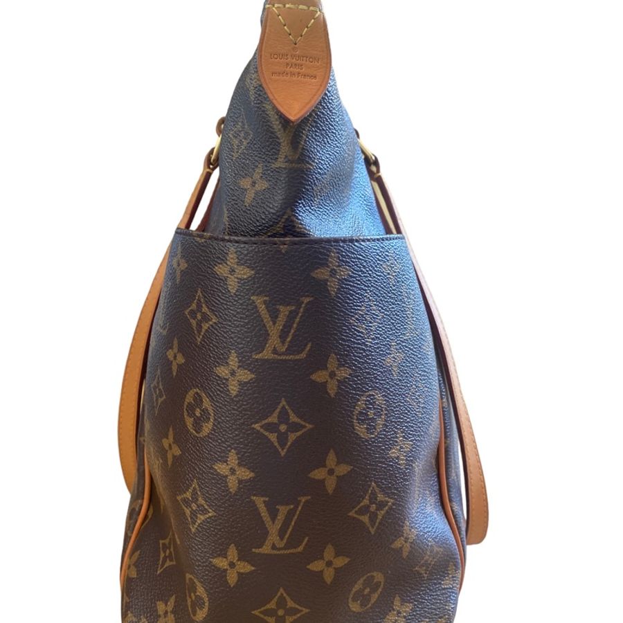 LV托特包。Louis Vuitton M56689原花Totally 雙口袋/拉鍊/肩背包/電腦包-4