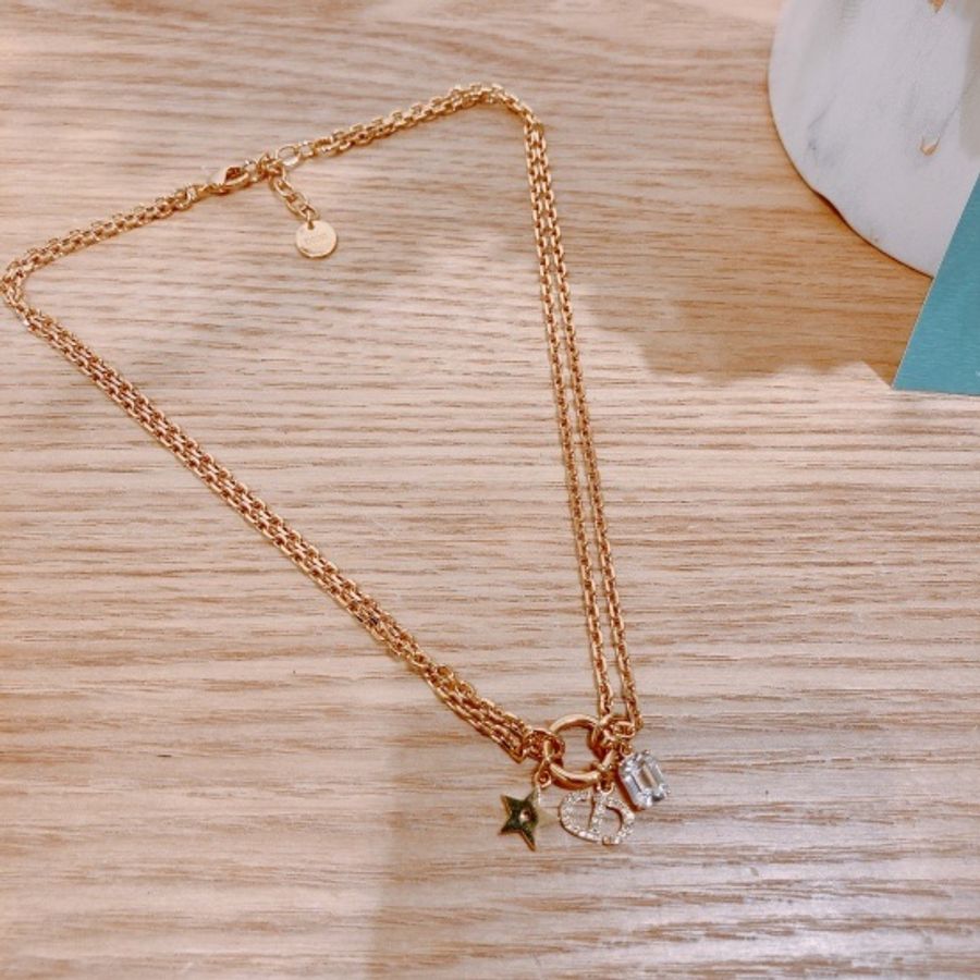 DIOR 迪奧星形及CD項鏈 STAR AND CD LOGO NECKLACE-2