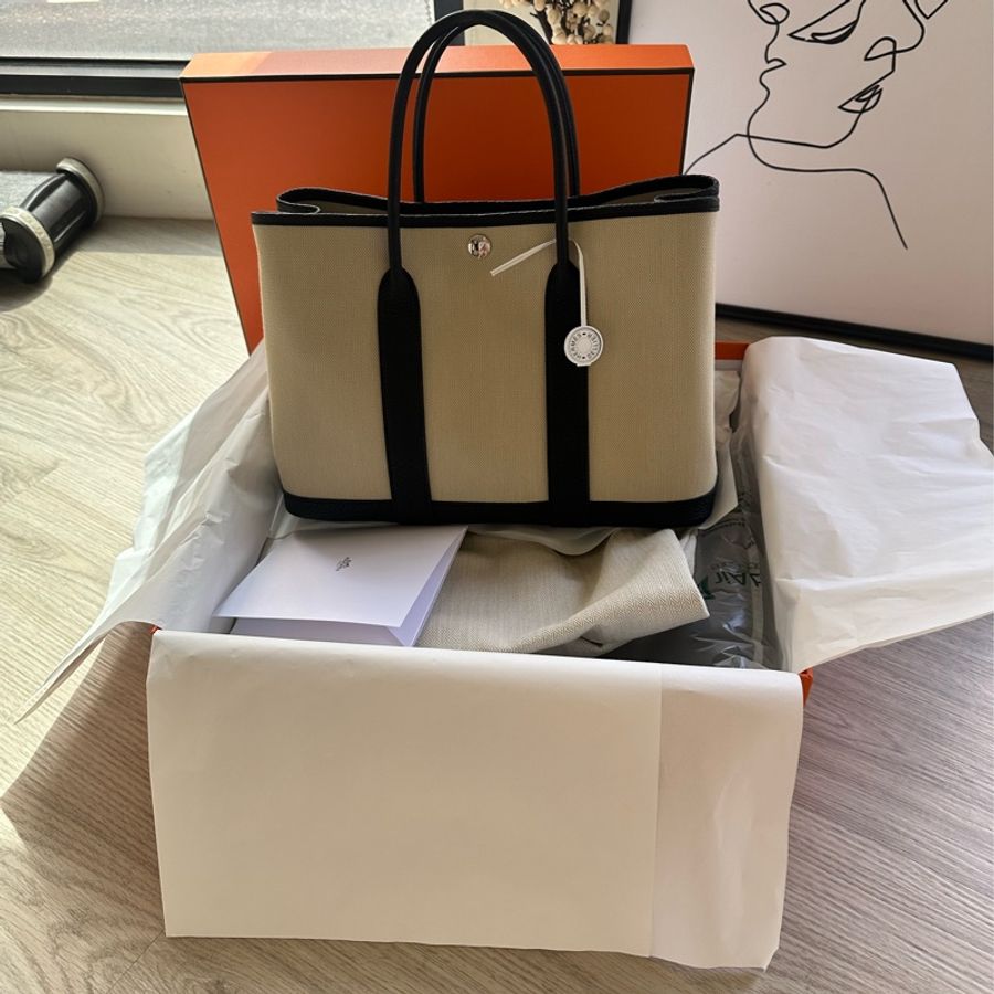 全新 Hermes 愛馬仕 Garden Party 30 熊貓配色-1