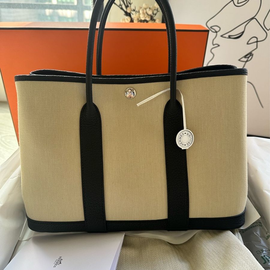 全新 Hermes 愛馬仕 Garden Party 30 熊貓配色-2