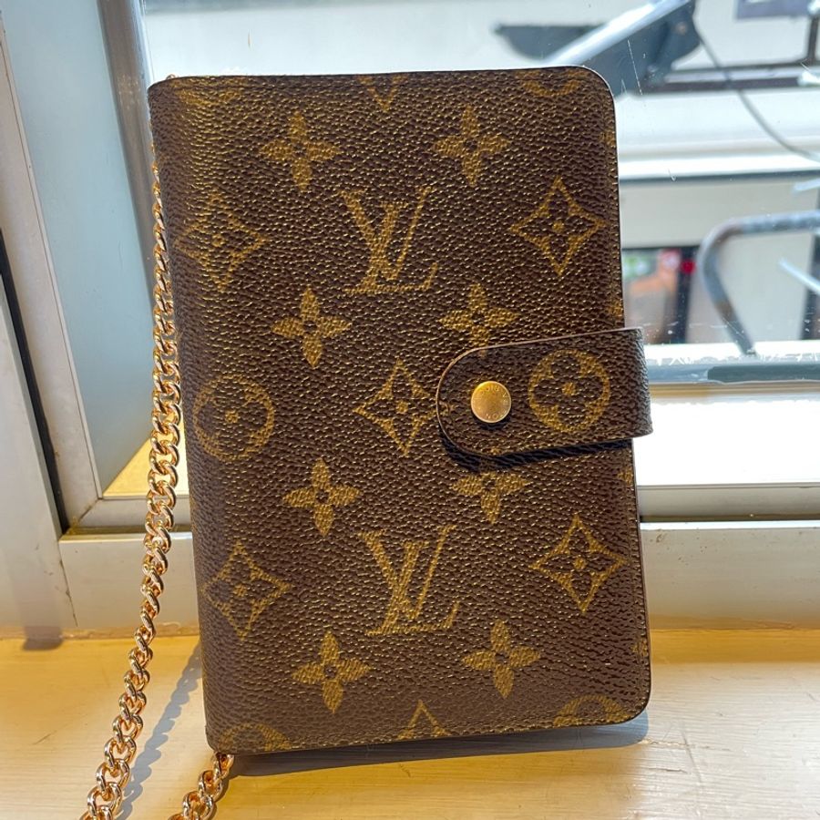 Louis Vuitton老花啪扣皮夾 Louis Vuitton Monogram Porto Papier Zip-0