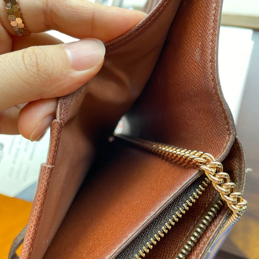 Louis Vuitton老花啪扣皮夾 Louis Vuitton Monogram Porto Papier Zip-5