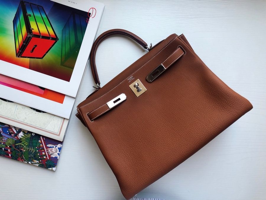 ［全新 Hermès ］凱莉包Kelly_焦糖色-0
