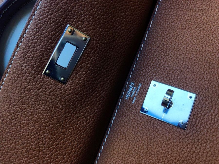 ［全新 Hermès ］凱莉包Kelly_焦糖色-1