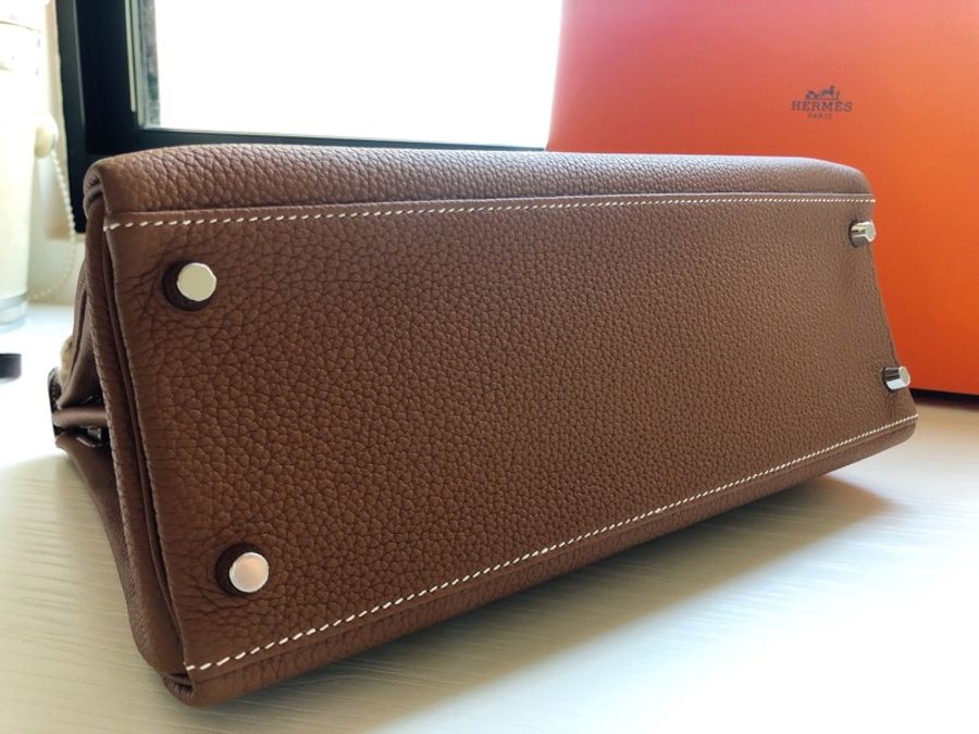 ［全新 Hermès ］凱莉包Kelly_焦糖色-3