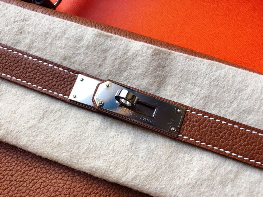 ［全新 Hermès ］凱莉包Kelly_焦糖色-4