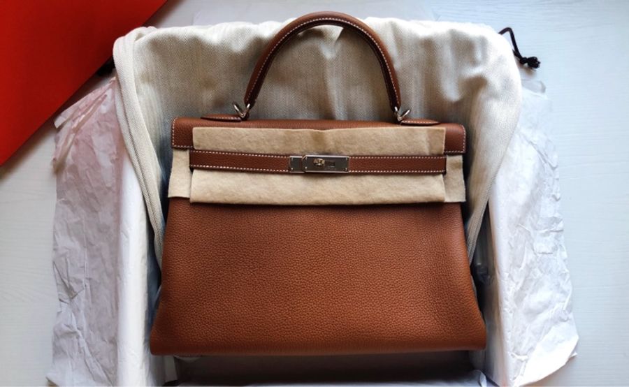 ［全新 Hermès ］凱莉包Kelly_焦糖色-6