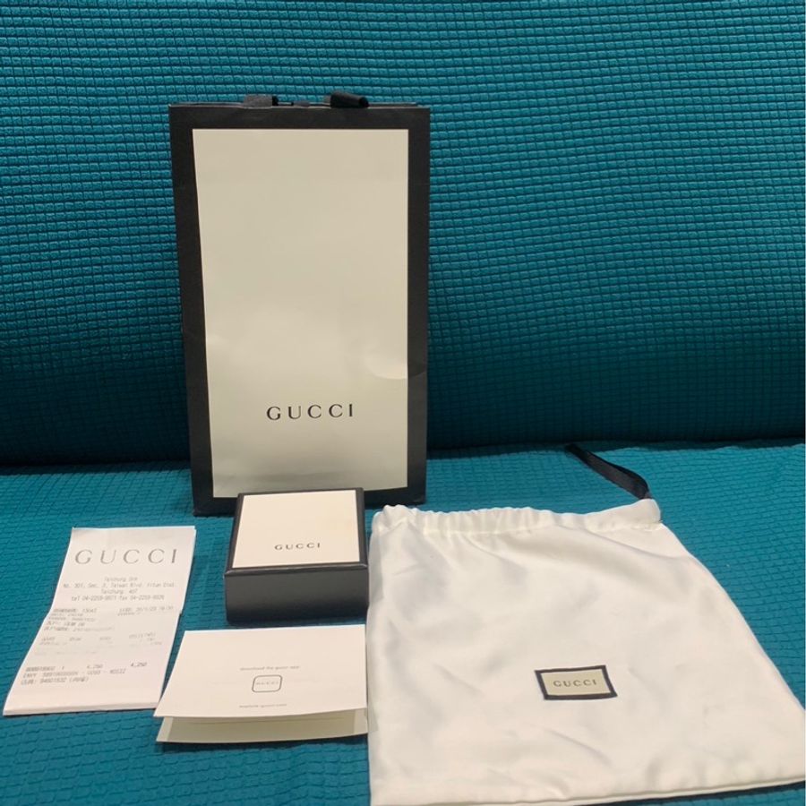 Gucci 925純銀品牌G字做舊戒指-11
