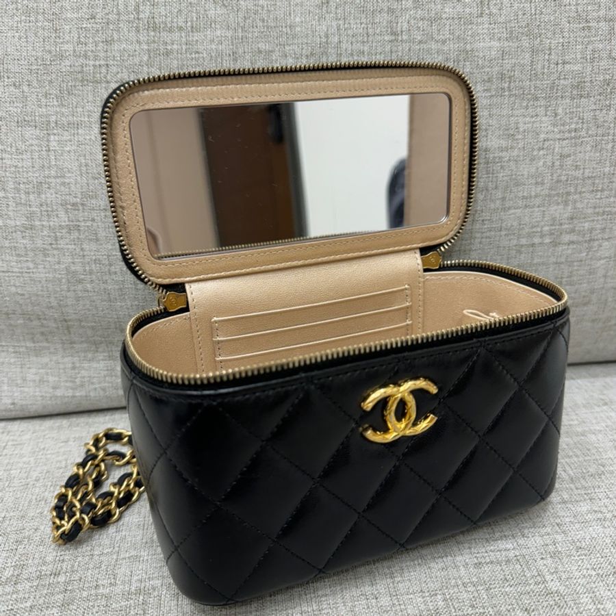 CHANEL Vanity Case 香奈兒 23C 長盒子 化妝包-12