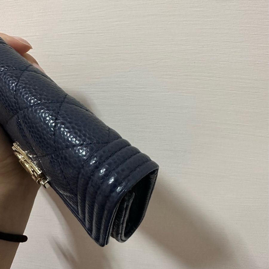 Chanel boy雙層零錢包-4