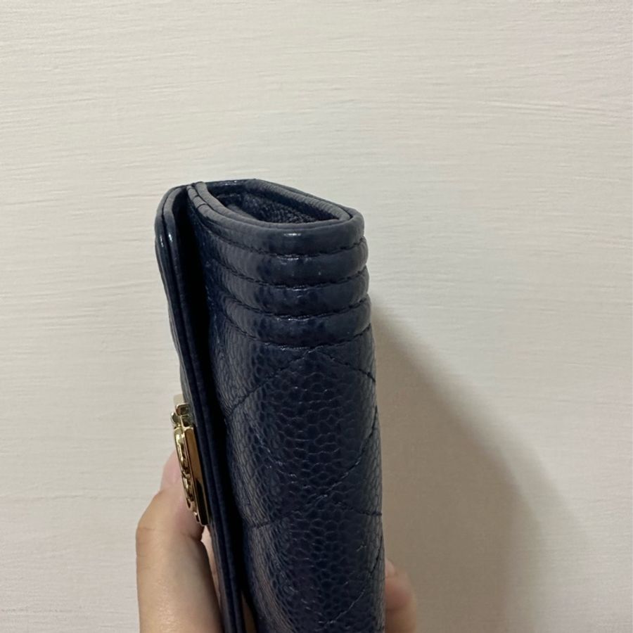 Chanel boy雙層零錢包-6