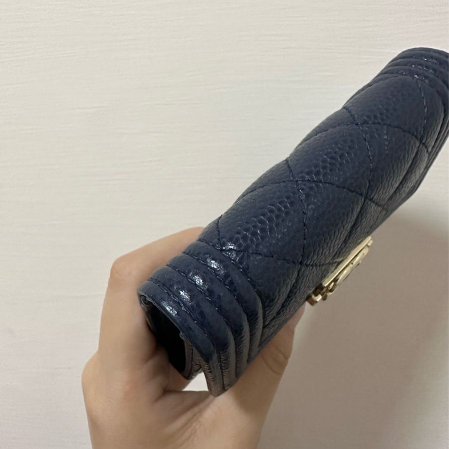 Chanel boy雙層零錢包-13