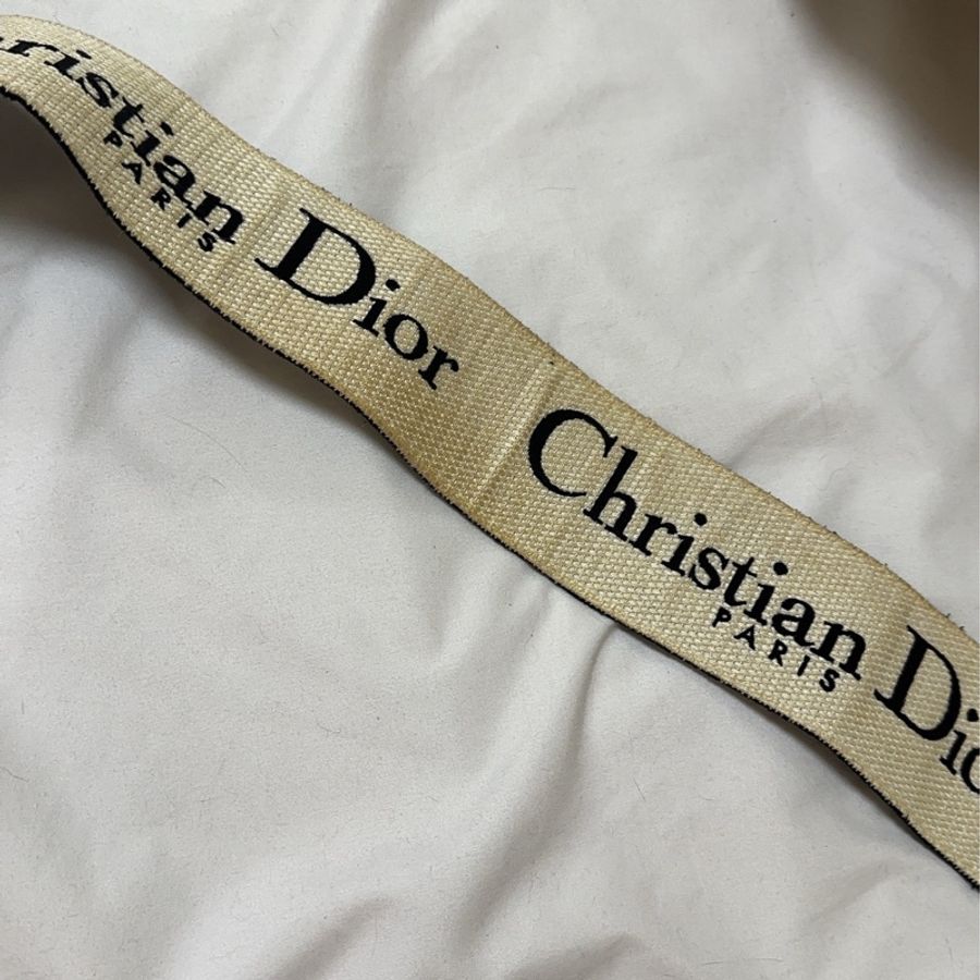 DIOR 肩帶連環圈 黑白色CHRISTIAN DIOR PARIS刺繡-2