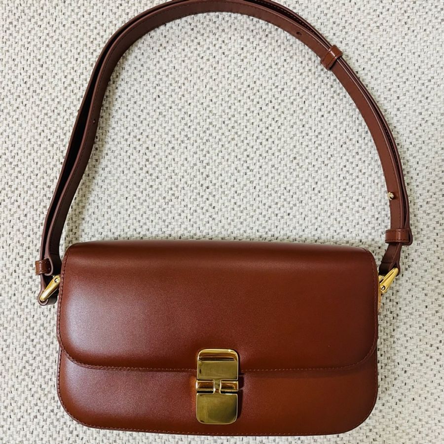 A.P.C. Grace Baguette Bag - Cad Noisette 法棍包焦糖色-0