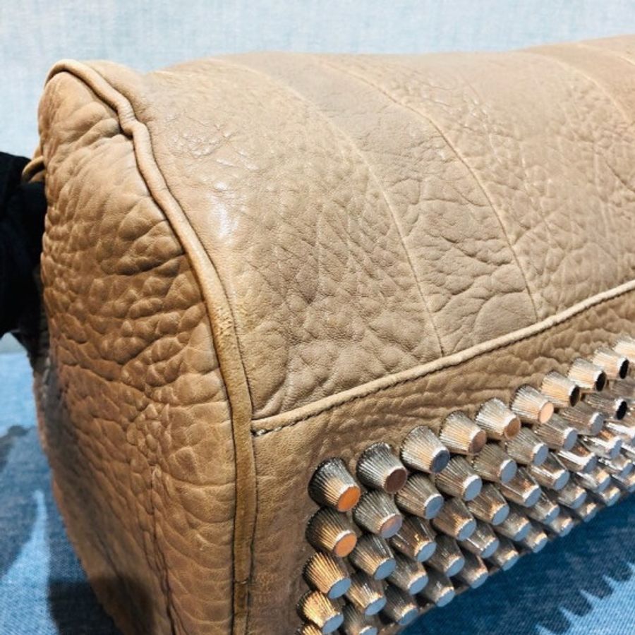 Alexander Wang 亞歷山大王小型鉚釘圓桶包 Rockie Small Grey-5