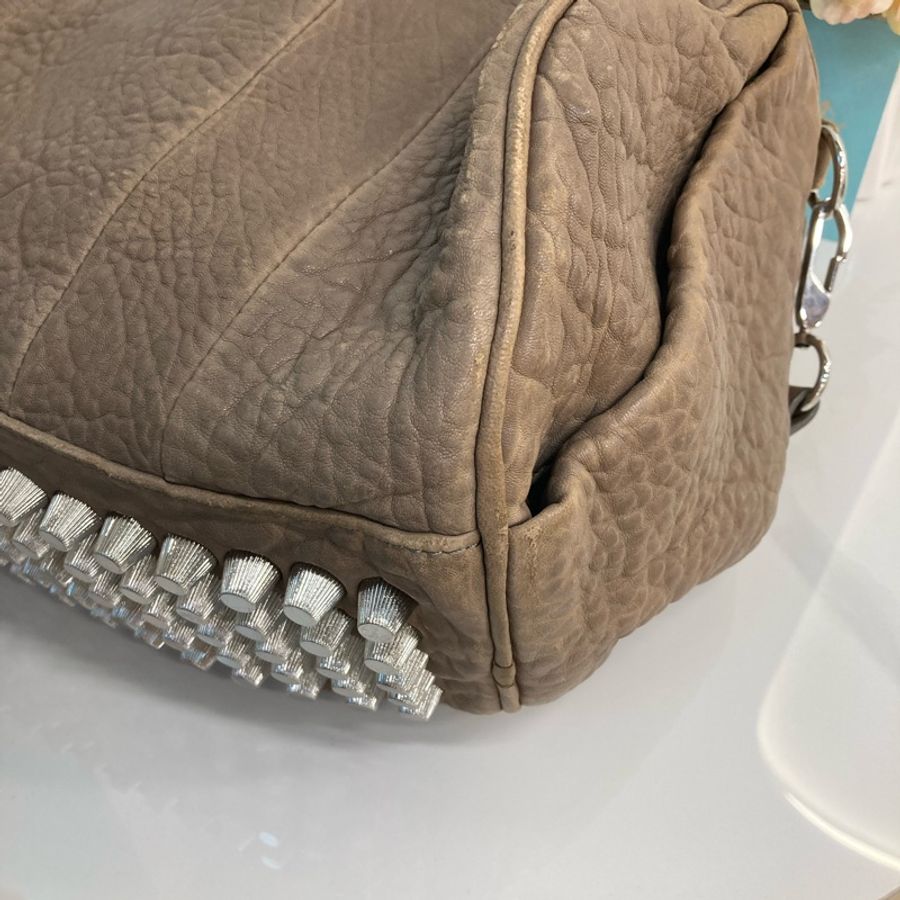 Alexander Wang 亞歷山大王小型鉚釘圓桶包 Rockie Small Grey-18