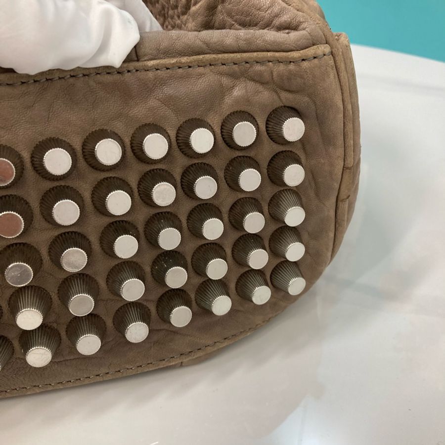 Alexander Wang 亞歷山大王小型鉚釘圓桶包 Rockie Small Grey-21