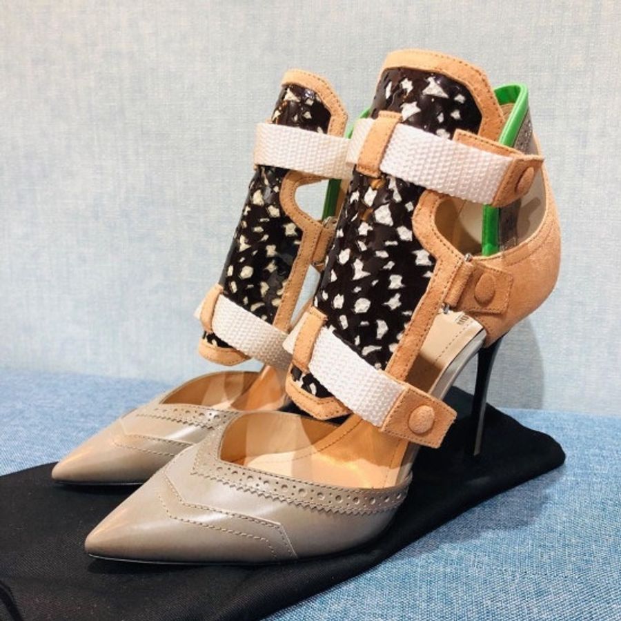 Nicholas Kirkwood 尼可拉斯·科克伍德全新馬臀皮高跟鞋 Scarps Cordovan Heels-1