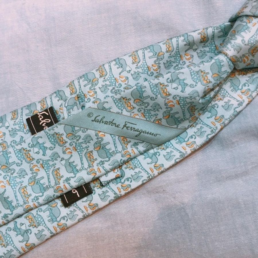 Salvatore Ferragamo 菲拉格慕大象圖案領帶 Elephant Tie-2