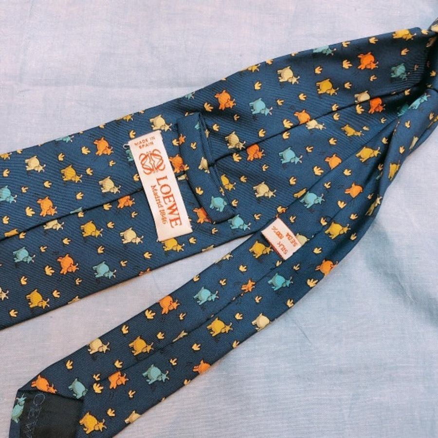 Loewe 羅意威綿羊圖案領帶 Sheep Tie-1