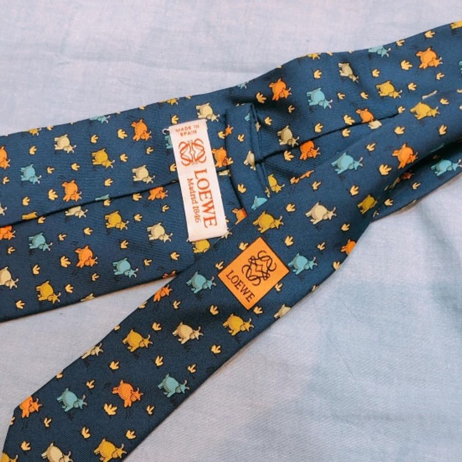 Loewe 羅意威綿羊圖案領帶 Sheep Tie-2