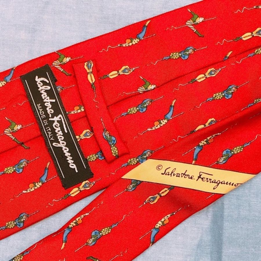 Salvatore Ferragamo 菲拉格慕鋼管舞圖案領帶 Pole Dance Tie-3