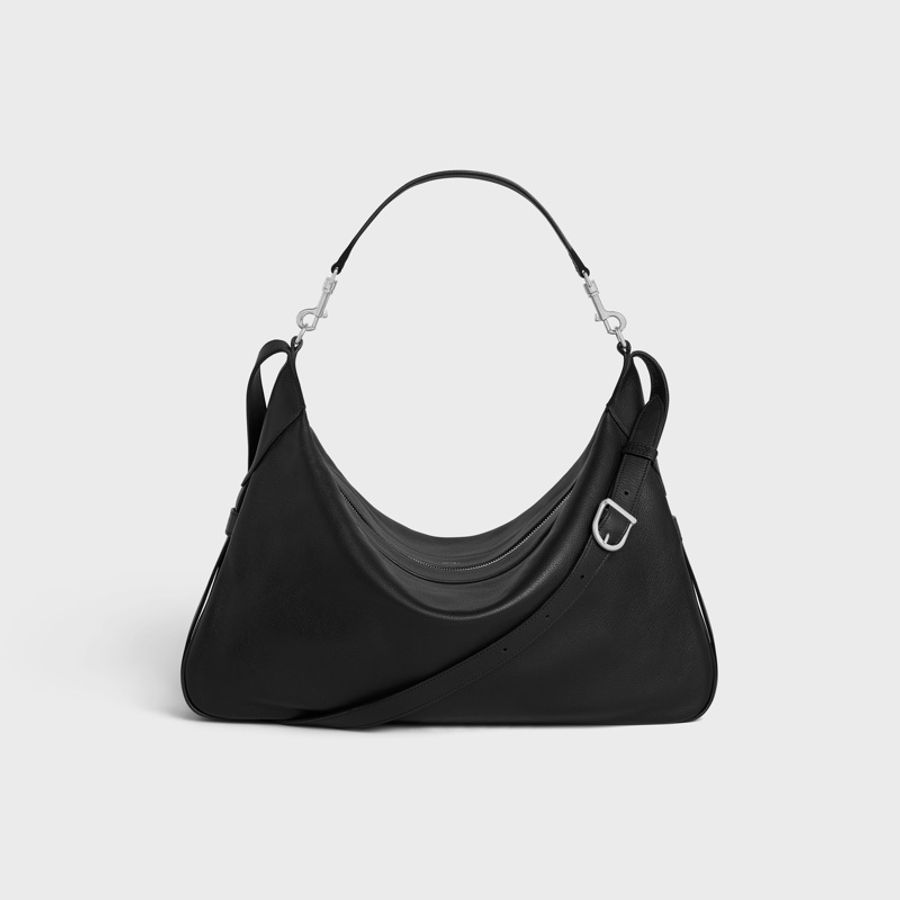 CELINE 柔軟牛皮革大型STRAP ROMY手袋 斜背包 提包 LARGE STRAP ROMY IN SUPPLE CALFSKIN BLACK-0