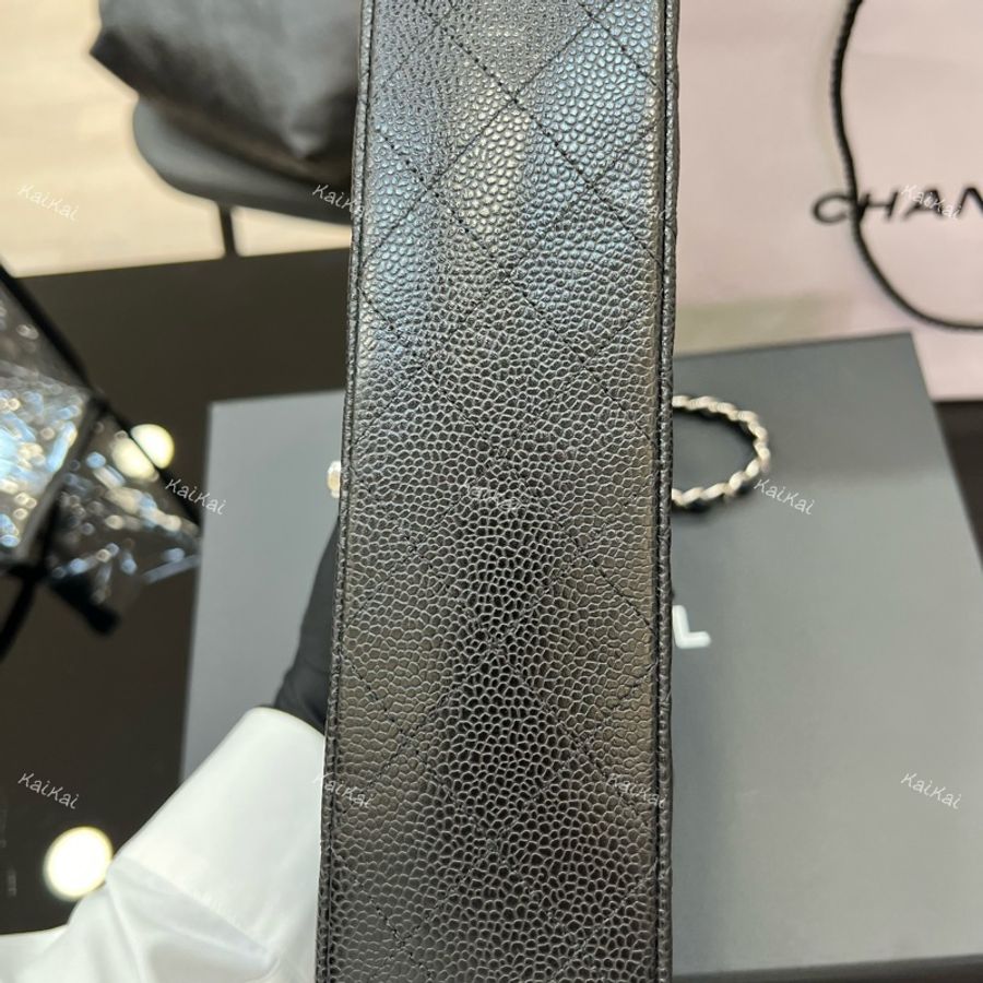 香奈兒cf25荔枝皮銀扣-4