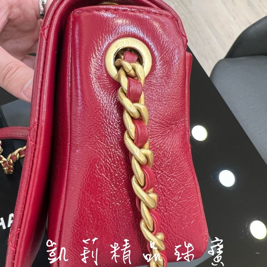 香奈兒WOC小羊皮金扣-3