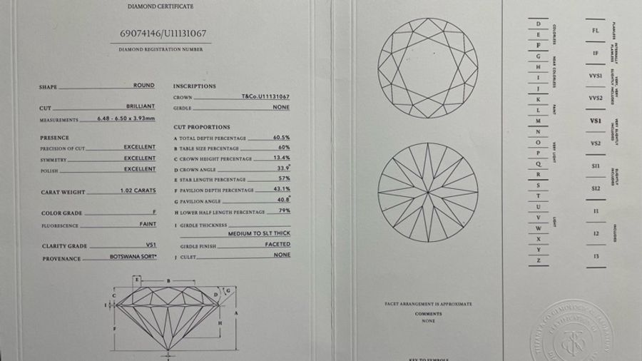 Tiffany Setting 1克拉鑽戒-11