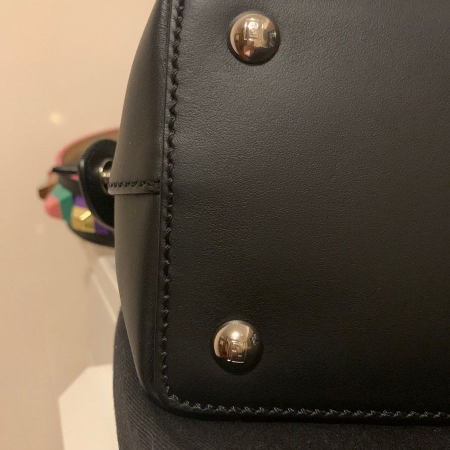 Fendi DOT COM LEATHER CROSSBODY BAG-8