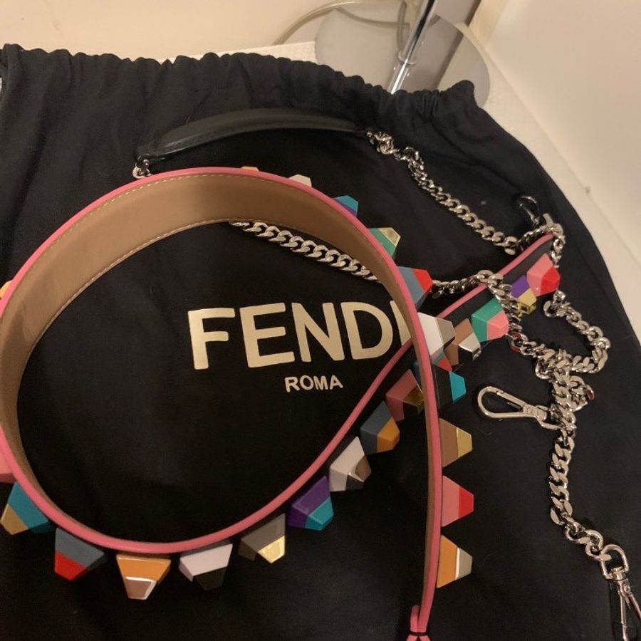 Fendi DOT COM LEATHER CROSSBODY BAG-15