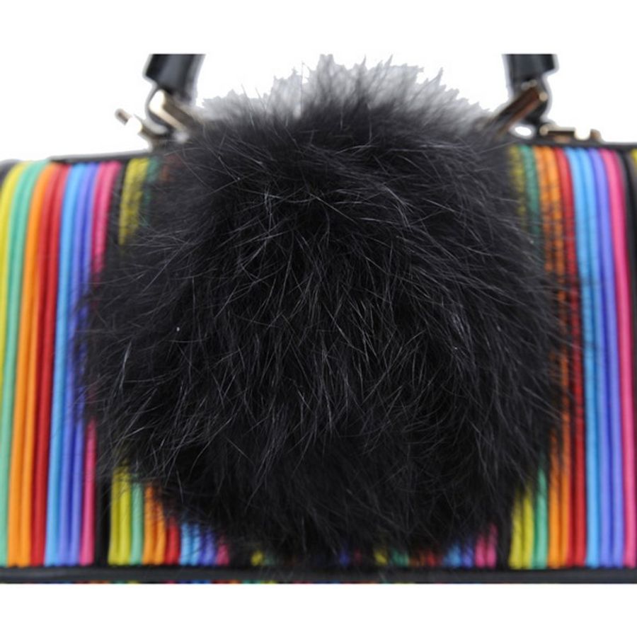 Les Petits Joueurs Classic Shoulder Bag for Women in Black (MABN-TPM-V10)-5